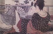Kitagawa Utamaro Loves (from the Poem of the Pillow) (nn03) Sweden oil painting artist